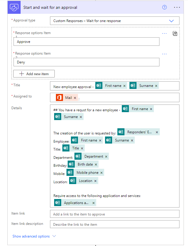Approval in Power Automate